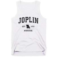 Joplin Missouri Mo Vintage Established Athletic Sports Design Tank Top