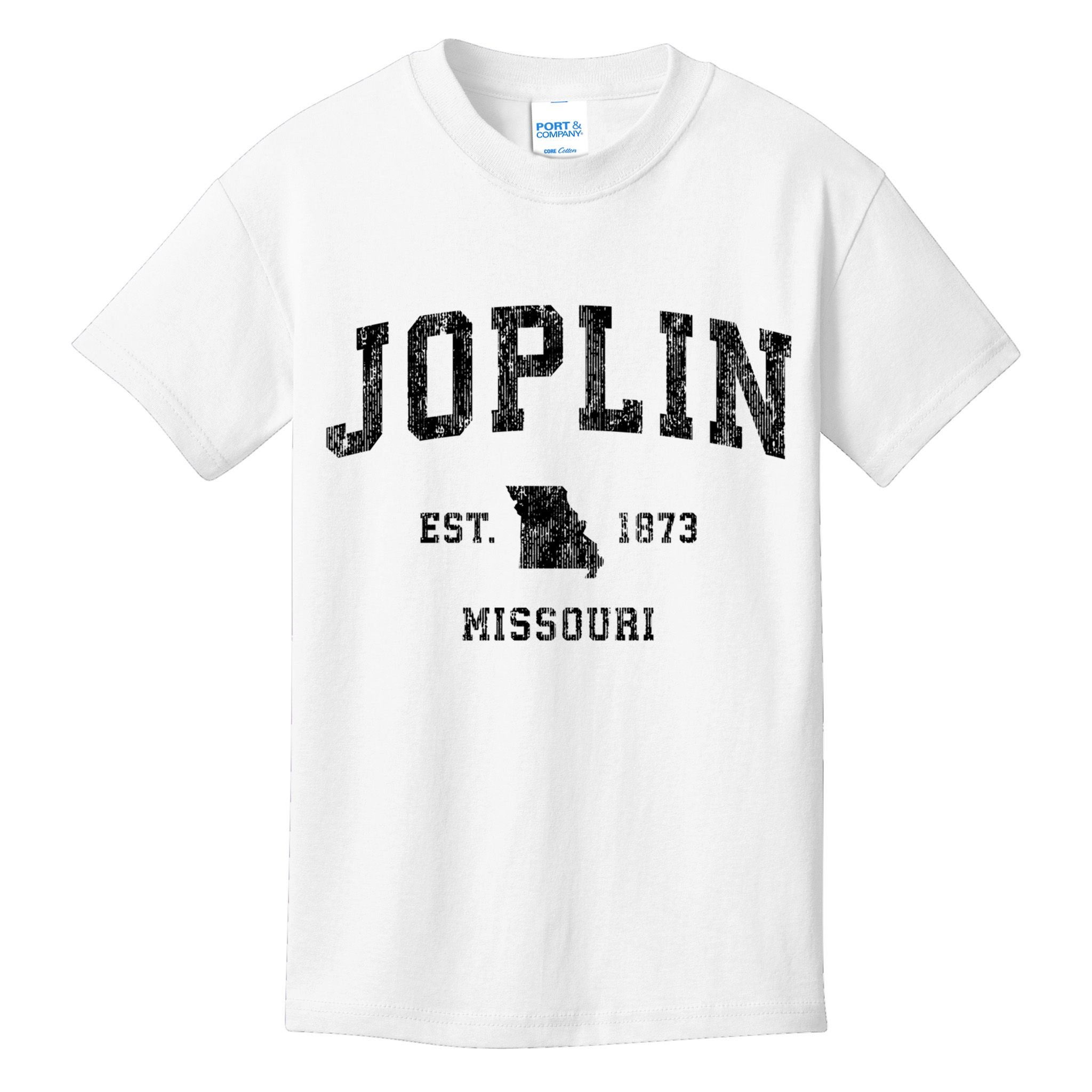 Joplin Missouri Mo Vintage Established Athletic Sports Design Kids T-Shirt