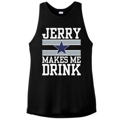 Jerry Makes Me Drink Ladies PosiCharge Tri-Blend Wicking Tank