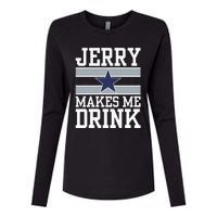 Jerry Makes Me Drink Womens Cotton Relaxed Long Sleeve T-Shirt