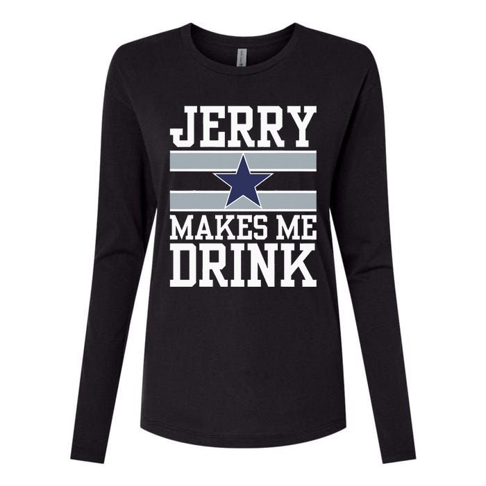 Jerry Makes Me Drink Womens Cotton Relaxed Long Sleeve T-Shirt