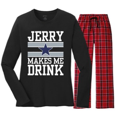 Jerry Makes Me Drink Women's Long Sleeve Flannel Pajama Set 