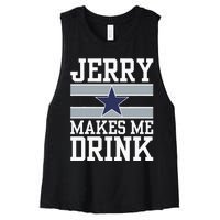 Jerry Makes Me Drink Women's Racerback Cropped Tank