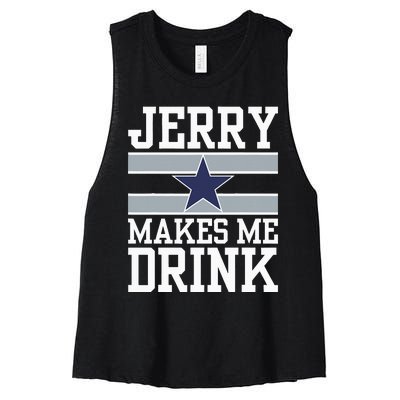 Jerry Makes Me Drink Women's Racerback Cropped Tank