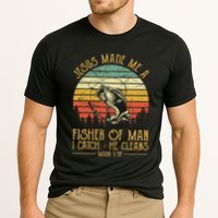 Jesus Made Me A Fisher Of Man Christian Fishing Fisherman Cooling Performance Crew T-Shirt