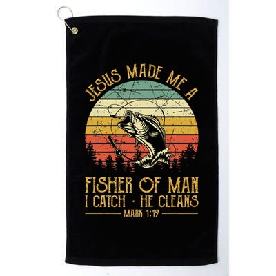 Jesus Made Me A Fisher Of Man Christian Fishing Fisherman Golf Towel