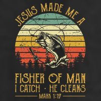 Jesus Made Me A Fisher Of Man Christian Fishing Fisherman Golf Towel