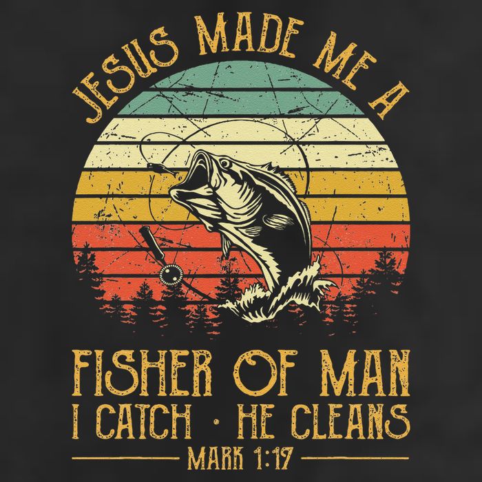 Jesus Made Me A Fisher Of Man Christian Fishing Fisherman Golf Towel