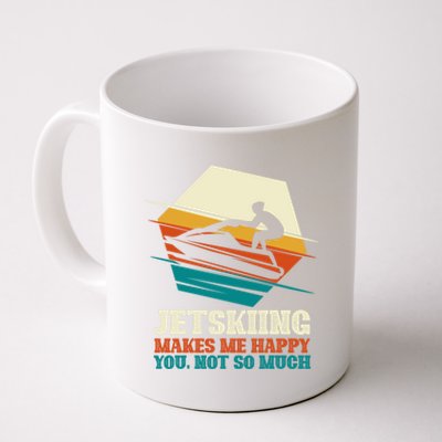 Jetskiing Makes Me Happy Jet Skiing Jetski Lovers Funny Gift Coffee Mug