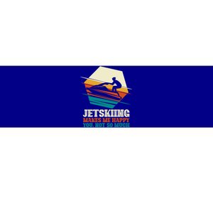 Jetskiing Makes Me Happy Jet Skiing Jetski Lovers Funny Gift Bumper Sticker