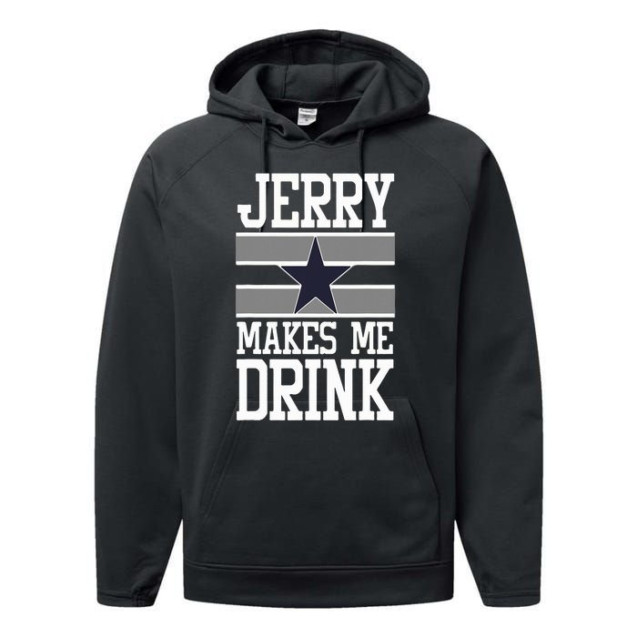 Jerry Makes Me Drink Performance Fleece Hoodie