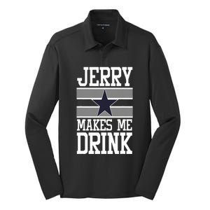 Jerry Makes Me Drink Silk Touch Performance Long Sleeve Polo