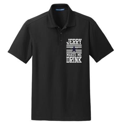 Jerry Makes Me Drink Dry Zone Grid Polo