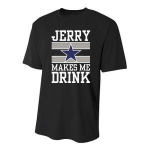 Jerry Makes Me Drink Funny Gift For Fan Youth Performance Sprint T-Shirt