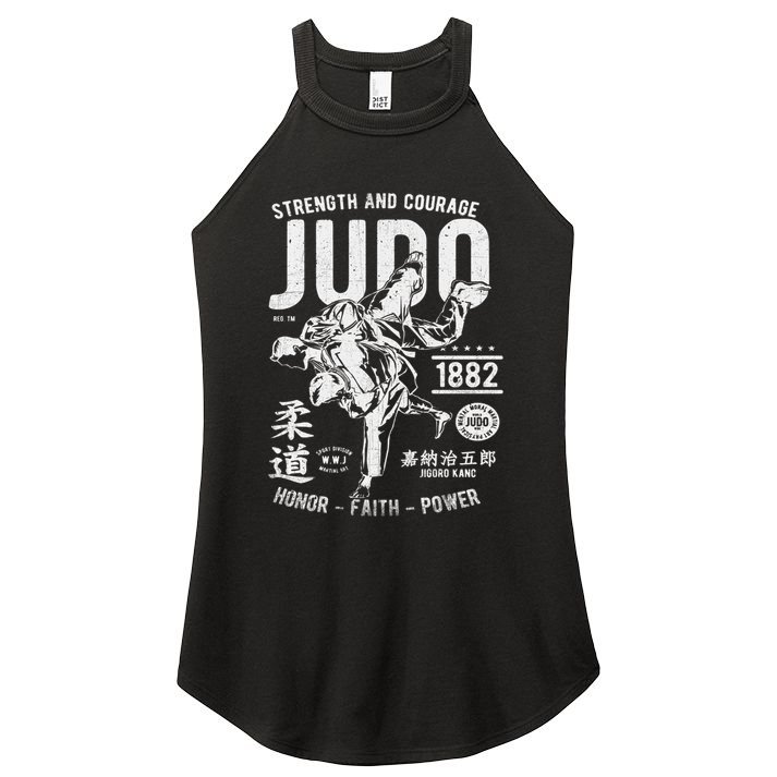 Judo Mma Martial Arts Strength Courage Honor Faith Power Meaningful Gift Women's Perfect Tri Rocker Tank