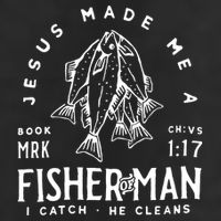 Jesus Made Me A Fisher Of Man Christian Fishing Fisherman Adult Drive Performance Visor