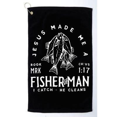 Jesus Made Me A Fisher Of Man Christian Fishing Fisherman Golf Towel