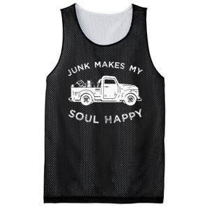 Junk Makes My Soul Happy For Junkin Trucker Mesh Reversible Basketball Jersey Tank