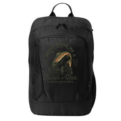 Jesus Made Me A Fisher Of Man I Catch He Cleans City Backpack