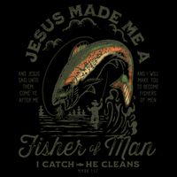 Jesus Made Me A Fisher Of Man I Catch He Cleans 16 in Basic Backpack
