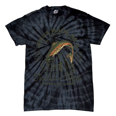 Jesus Made Me A Fisher Of Man I Catch He Cleans Tie-Dye T-Shirt