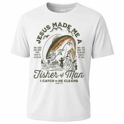 Jesus Made Me A Fisher Of Man I Catch He Cleans Performance Shirt