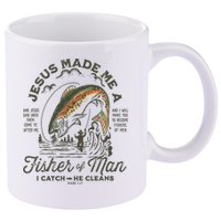 Jesus Made Me A Fisher Of Man I Catch He Cleans 11oz C Handle Ceramic Mug