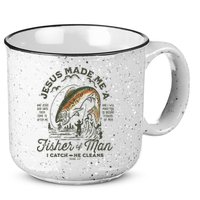 Jesus Made Me A Fisher Of Man I Catch He Cleans 15oz Campfire Ceramic Mug