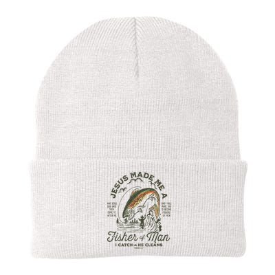 Jesus Made Me A Fisher Of Man I Catch He Cleans Beanie