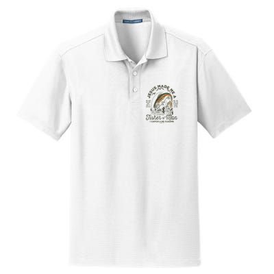 Jesus Made Me A Fisher Of Man I Catch He Cleans Dry Zone Grid Polo