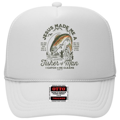 Jesus Made Me A Fisher Of Man I Catch He Cleans Trucker Hat