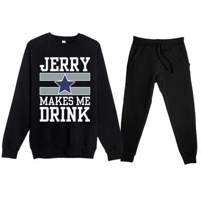 Jerry Makes Me Drink Premium Crewneck Sweatsuit Set