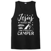 Jesus Makes Me A Happy Camper Camping Rv Christian Religious PosiCharge Competitor Tank