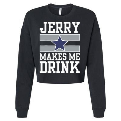 Jerry Makes Me Drink Cropped Pullover Crew