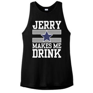 Jerry Makes Me Drink Ladies PosiCharge Tri-Blend Wicking Tank