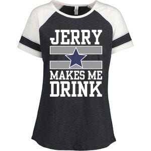 Jerry Makes Me Drink Enza Ladies Jersey Colorblock Tee