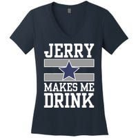 Jerry Makes Me Drink Women's V-Neck T-Shirt