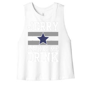 Jerry Makes Me Drink Women's Racerback Cropped Tank