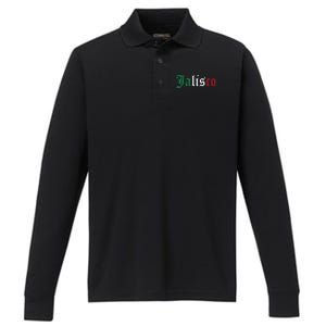 Jalisco Mexico Mexican State Estado Performance Long Sleeve Polo