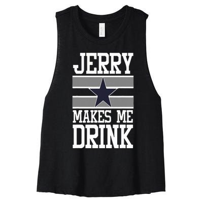 Jerry Makes Me Drink Women's Racerback Cropped Tank