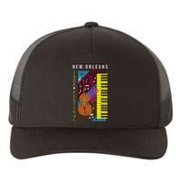 Jazz Music New Orleans Music Festival Musical Souvenir Yupoong Adult 5-Panel Trucker Hat