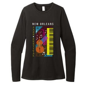 Jazz Music New Orleans Music Festival Musical Souvenir Womens CVC Long Sleeve Shirt