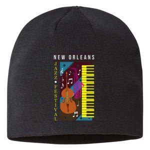 Jazz Music New Orleans Music Festival Musical Souvenir Sustainable Beanie