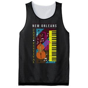 Jazz Music New Orleans Music Festival Musical Souvenir Mesh Reversible Basketball Jersey Tank