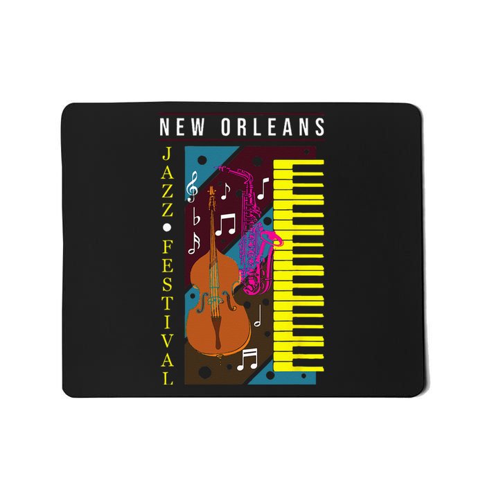 Jazz Music New Orleans Music Festival Musical Souvenir Mousepad