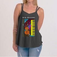 Jazz Music New Orleans Music Festival Musical Souvenir Women's Strappy Tank