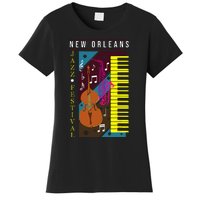 Jazz Music New Orleans Music Festival Musical Souvenir Women's T-Shirt