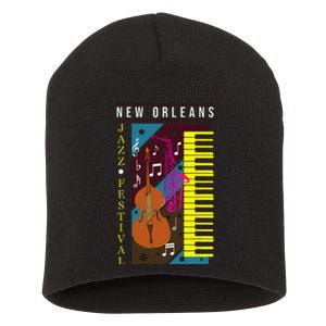 Jazz Music New Orleans Music Festival Musical Souvenir Short Acrylic Beanie