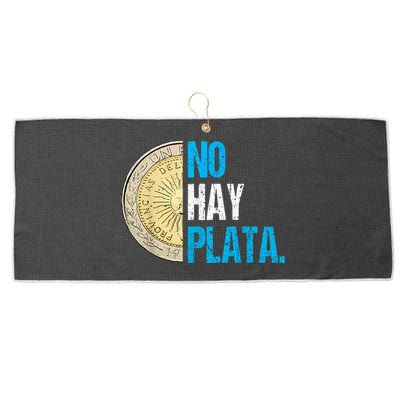 Javier Milei No Hay Plata Coherencia Por Favor Libertarismo Large Microfiber Waffle Golf Towel