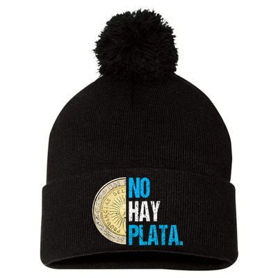Javier Milei No Hay Plata Coherencia Por Favor Libertarismo Pom Pom 12in Knit Beanie